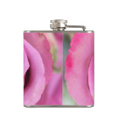 Roze rozenfles heupfles (Achterkant)