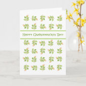  Roze Rozenknoppen op Witte Grootouders Dag Kaart (Gele Bloem)