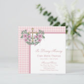 Roze Rozenkruis Rouwkaarten Kaart (Staand voorkant)