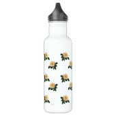 Roze rozenpatroon waterfles  (Links)