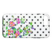  roze rozenpolka-stippen Case-Mate iPhone case (Achterkant (Horizontaal))