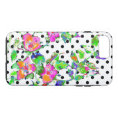  roze rozenpolka-stippen Case-Mate iPhone case (Achterkant (Horizontaal))