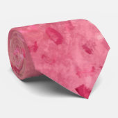 Roze rozenroodbruine textuur stropdas (Opgerold)