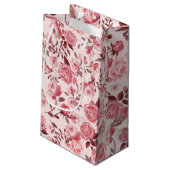 Roze Rozenrozenzakken Klein Cadeauzakje (Achterkant Gekanteld)