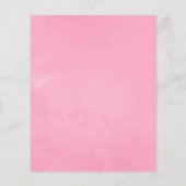 Roze Rozentuin Bruiloft Flyer (Achterkant)