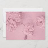 Roze rozenviering van het leven kaart (Achterkant)