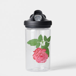 Roze rozenwaterfles waterfles