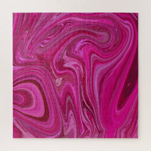 Roze rozenzwirls legpuzzel