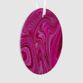 Roze rozenzwirls ornament (voorkant)