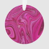 Roze rozenzwirls ornament (voorkant)