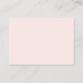 Roze RSVP RSVP Rood Rood Retro Script Aangepaste Q Informatiekaartje (Achterkant)