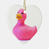 Roze Rubber Duck Keramisch Ornament (Rechts)