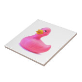 Roze Rubber Duck Tegeltje (Zijkant)
