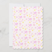 Roze Rubber Eend Doop en Verjaardag Kaart (Achterkant)