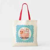 Roze Rubber Eend Tote Bag (Voorkant)