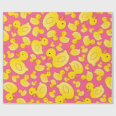 Roze rubbereenden cadeaupapier (Vlak)