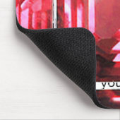 Roze Ruby edelsteen Muismat (Hoek)
