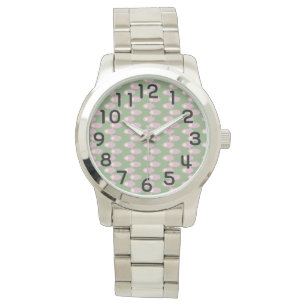 Roze Ruimteschepen Horloge