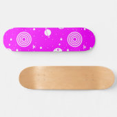 Roze ruimtevaart skateboard (Horizontaal)
