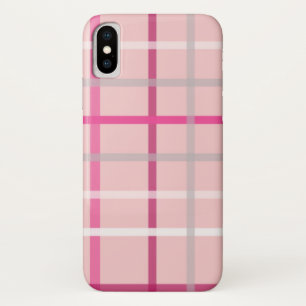 Roze ruit iPhone / iPad hoesje