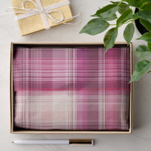 Roze ruit tissuepapier