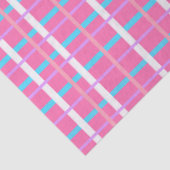 Roze ruitjesprint tissuepapier (Detail)