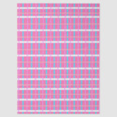 Roze ruitjesprint tissuepapier (Voorkant)
