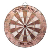  Roze Rustiek Dartbord (Voorkant)