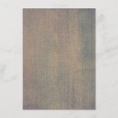 Roze Rustieke Bloemen Trouwinformatie Gast Informatiekaartje (Achterkant)