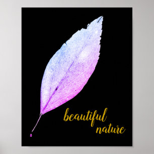 Roze Rustige Natuur Love Art Paint Poster