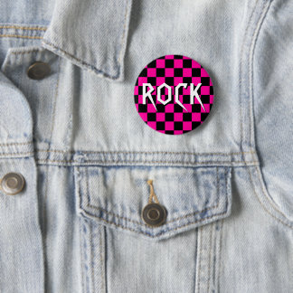ROZE RUTJES ROCK SPELD RONDE BUTTON 5,7 CM