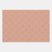 Roze Sage Groene Boho Kerstboom Inpakpapier Vel (Voorkant 2)