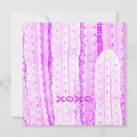 Roze Saguaro Cactus XOXO Foto Kunst Fun