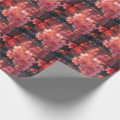 Roze sakura bloemen boven water | Serene Spring Na Cadeaupapier (Hoek)