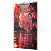 Roze sakura bloemen boven water | Serene Spring Na Klembord (Links)