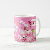 Roze Sakura Bloemen Design Koffiemok (Voorkant rechts)