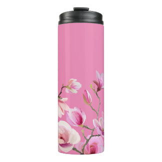 Roze Sakura Bloemen Ontwerp Thermosbeker