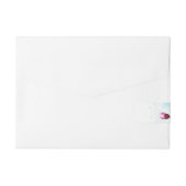 Roze Sakura Ice Cream Waffle Cone Adreslabel Wikkel (Achterkant)