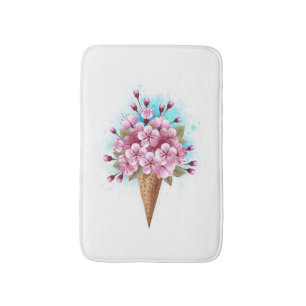 Roze Sakura Ice Cream Waffle Cone Badmat