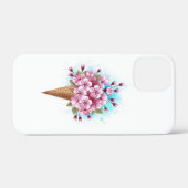 Roze Sakura Ice Cream Waffle Cone Case-Mate iPhone Case (Achterkant (horizontaal))