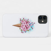 Roze Sakura Ice Cream Waffle Cone Case-Mate iPhone Case (Achterkant (horizontaal))