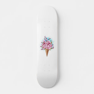 Roze Sakura Ijs Wafel Kegel Skateboard