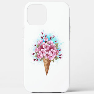 Roze Sakura Ijs Wafelhoorn iPhone 12 Pro Max Hoesje