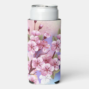 Roze Sakura op geschilderde achtergrond