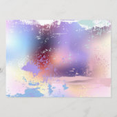 Roze Sakura op geschilderde achtergrond Menu (Achterkant)