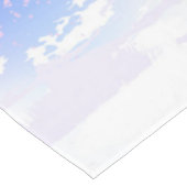 Roze Sakura op geschilderde achtergrond Tafelkleed (Gekanteld)