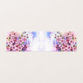 Roze Sakura op geschilderde achtergrond Visitekaartjes (Buitenkant ongevouwen)