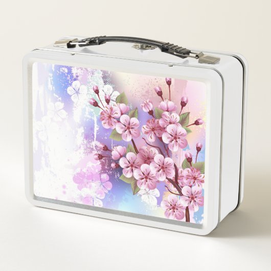 Roze Sakura op het schilderen Achtergrond (Achterkant)