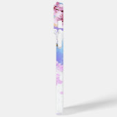 Roze Sakura op het schilderen Achtergrond Case-Mate iPhone Case (Achterkant / Links)