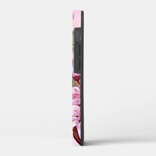Roze Sakura op het schilderen Achtergrond Case-Mate iPhone Case (Achterkant / Links)